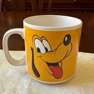 Disney yellow Pluto Mug Mickey & Pals by Applause ca 1990's